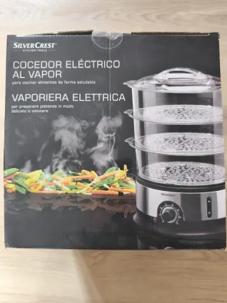 Silver Crest Cocedor Eléctrico Vapor 800W