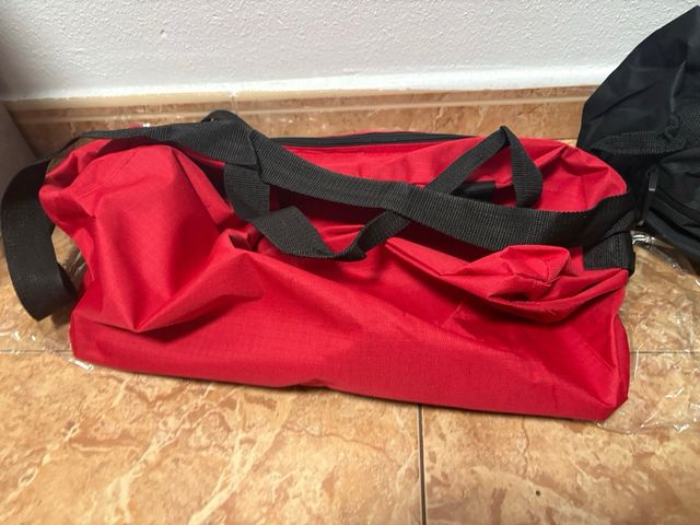 Set 3 Maletas Viaje Negra y Roja