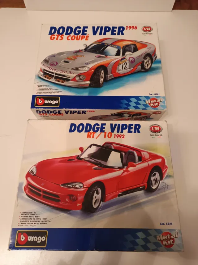 Maquetas Dodge Viper carrocería metal Burago