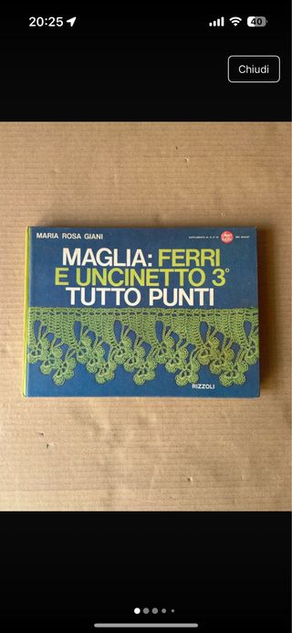 Maglia ferri e uncinetto 1967