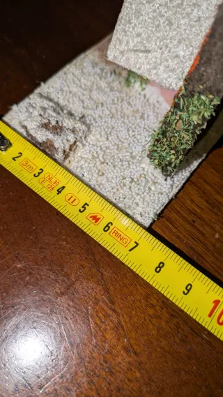 Casetta presepe rosa con camino