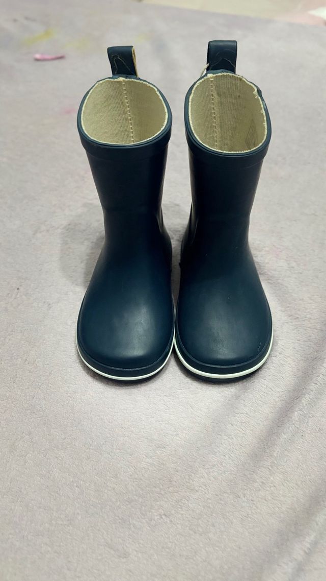 Botas de agua infantiles azul marino Talla 21