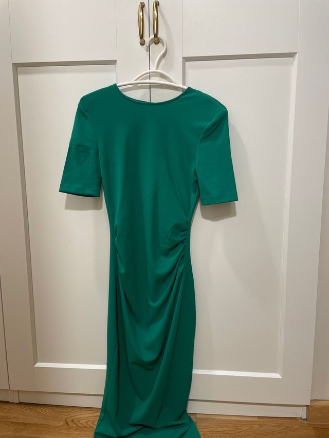 Vestido verde midi talla XS