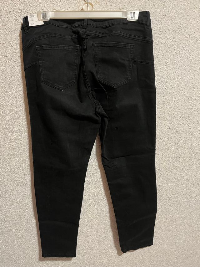 Pantalones vaqueros negros skinny Mango Talla 50