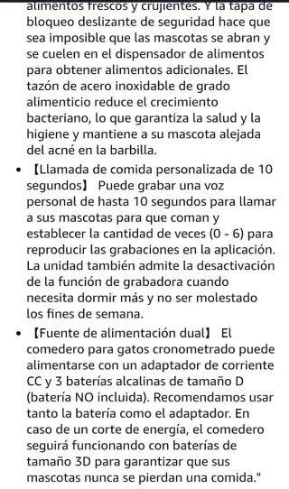 Comedero Doble Automático HoneyGuaridan