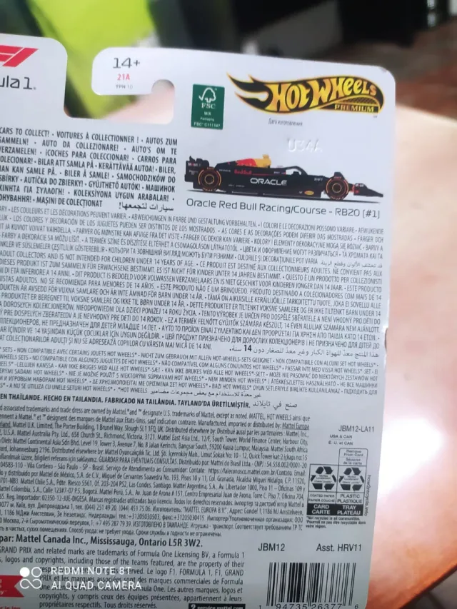 Hot Wheels Premium Formula 1 2024 Oracle Red Bull