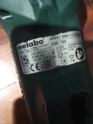 OFERTON!!! Taladro percutor Metabo SBE 760