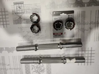 Barras Mancuernas 35cm 28mm