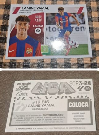 Lamine Yamal Liga Este 23-24 Cromos Panini