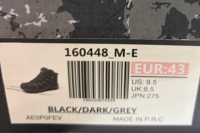 Botas Northiv Pretas e Cinzas