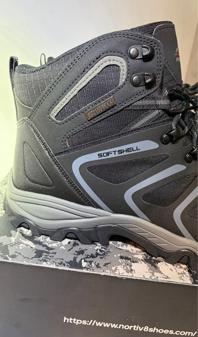 Botas Northiv Pretas e Cinzas