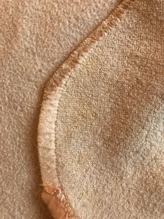 Coperta lana vintage anni 70 floreale