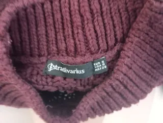 Jersey grueso Stradivarius burdeos