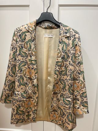 Conjunto americana y pantalón palazzo Mango T.XS