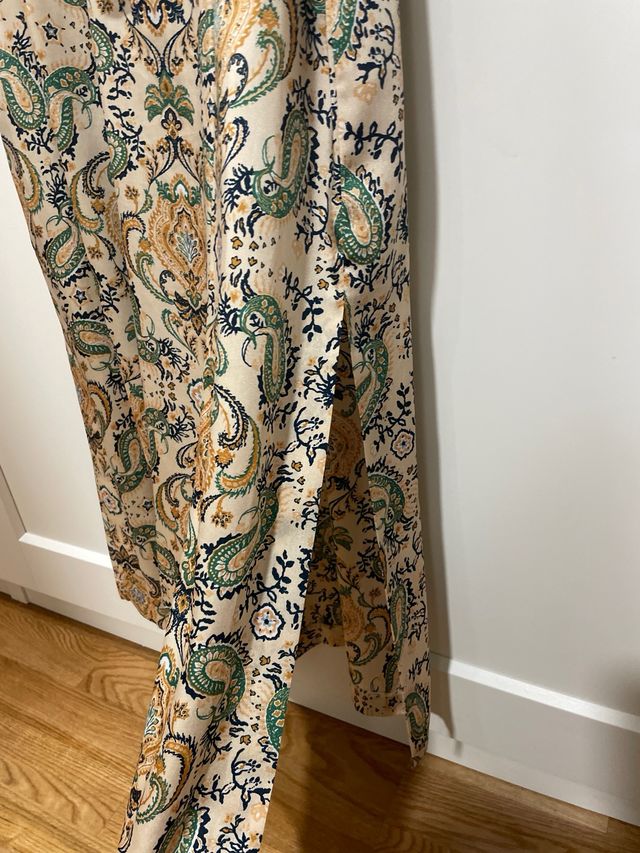 Conjunto americana y pantalón palazzo Mango T.XS