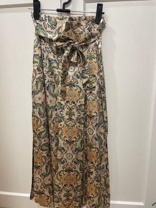 Conjunto americana y pantalón palazzo Mango T.XS