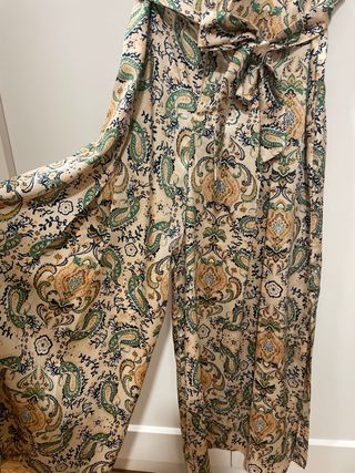 Conjunto americana y pantalón palazzo Mango T.XS