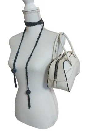 Borsa Prada Mini Bowling Pelle Bianca