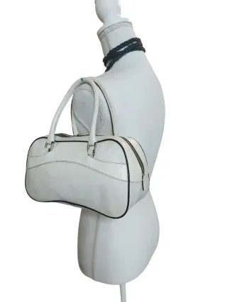 Borsa Prada Mini Bowling Pelle Bianca