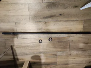 Barra de pesas 1,30m con cierres