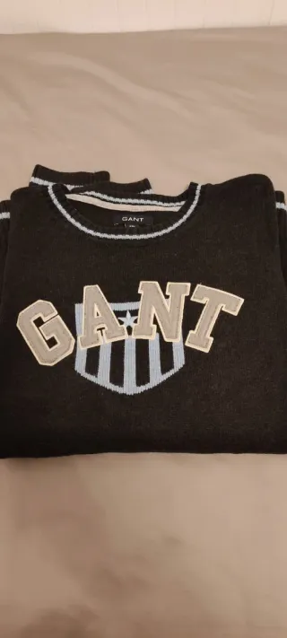 Jersey GANT gris y Azul Chico