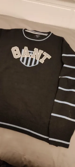 Jersey GANT gris y Azul Chico