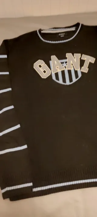 Jersey GANT gris y Azul Chico