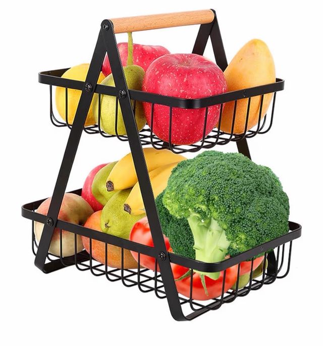 Cesta organizadora de 2 níveis