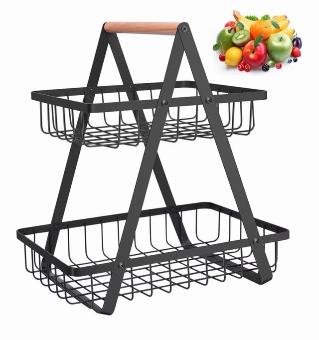 Cesta organizadora de 2 níveis