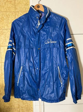 Chubasquero Vintage Karhu Azul Eléctrico
