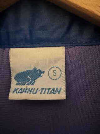 Chubasquero Vintage Karhu Azul Eléctrico