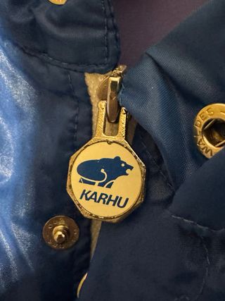 Chubasquero Vintage Karhu Azul Eléctrico