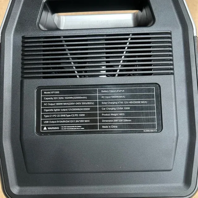 Estación de Energía Portátil XPOWER 1800W