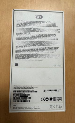 iPhone XS Max 64GB Argento