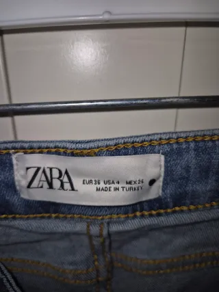 Zara Pantalón Campana Azul nuevo
