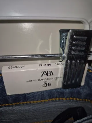 Zara Pantalón Campana Azul nuevo