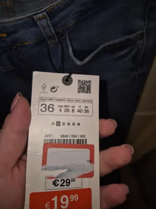 Zara Pantalón Campana Azul nuevo