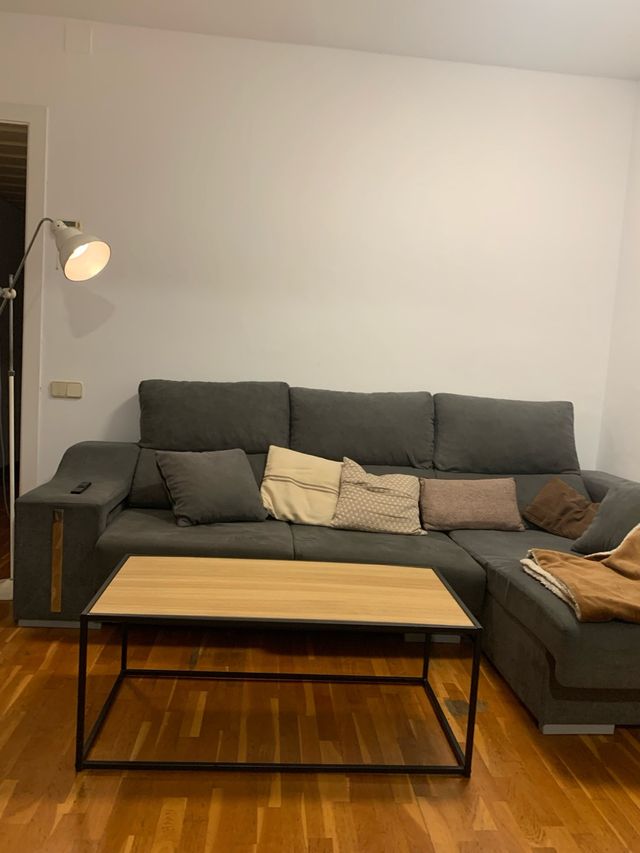 Mesa de centro madera y metal