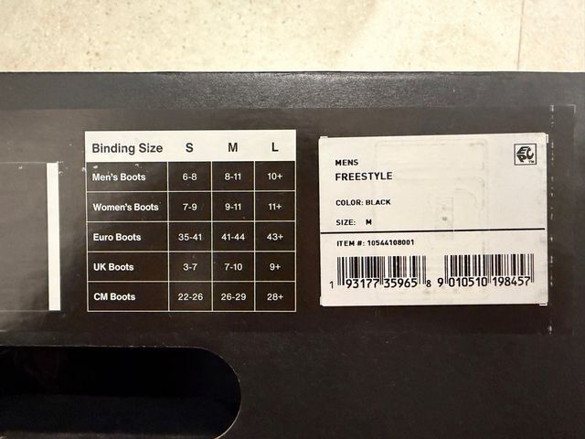 Fijaciones Snowboard Burton Freestyle M