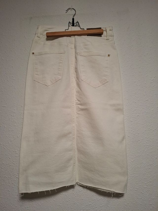 Falda tejana marfil Talla S