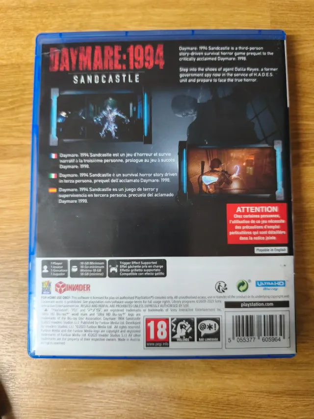 Juego PS5 Daymare: 1994 Sandcastle