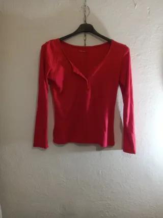 Camiseta manga larga roja