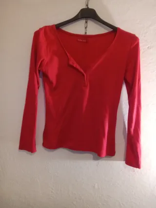 Camiseta manga larga roja