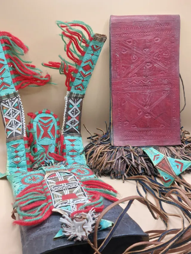 Carteira Tuareg Antiga dos Anos 1960