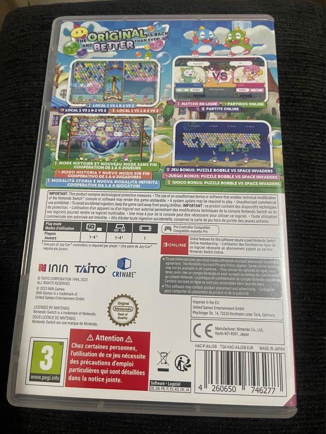 Puzzle Bobble Everybubble! Nintendo Switch