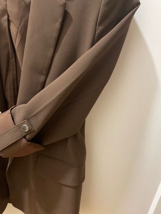 Americana Pull&Bear marrón chocolate T.XS