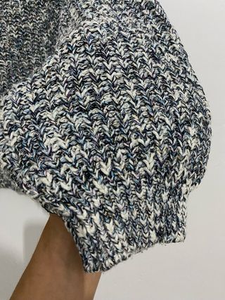 Jersey Bershka gris y blanco