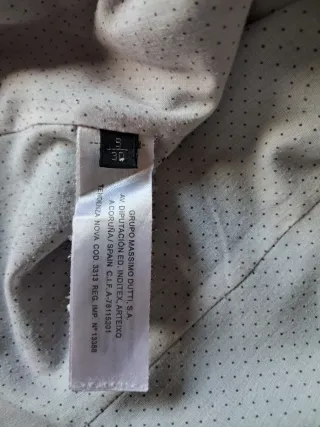 Gabardina Massimo Dutti azul mujer