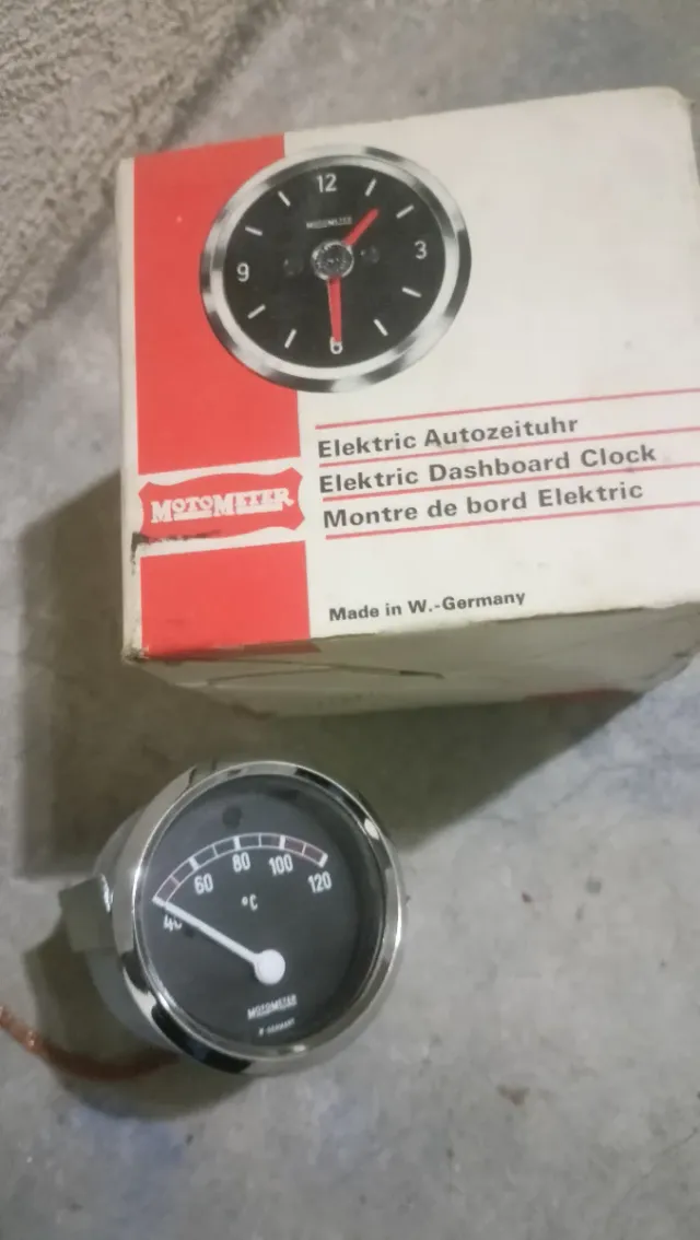 Reloj Temperatura Agua Motometer Clásico - vintage