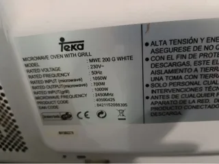 Microondas Teka blanco